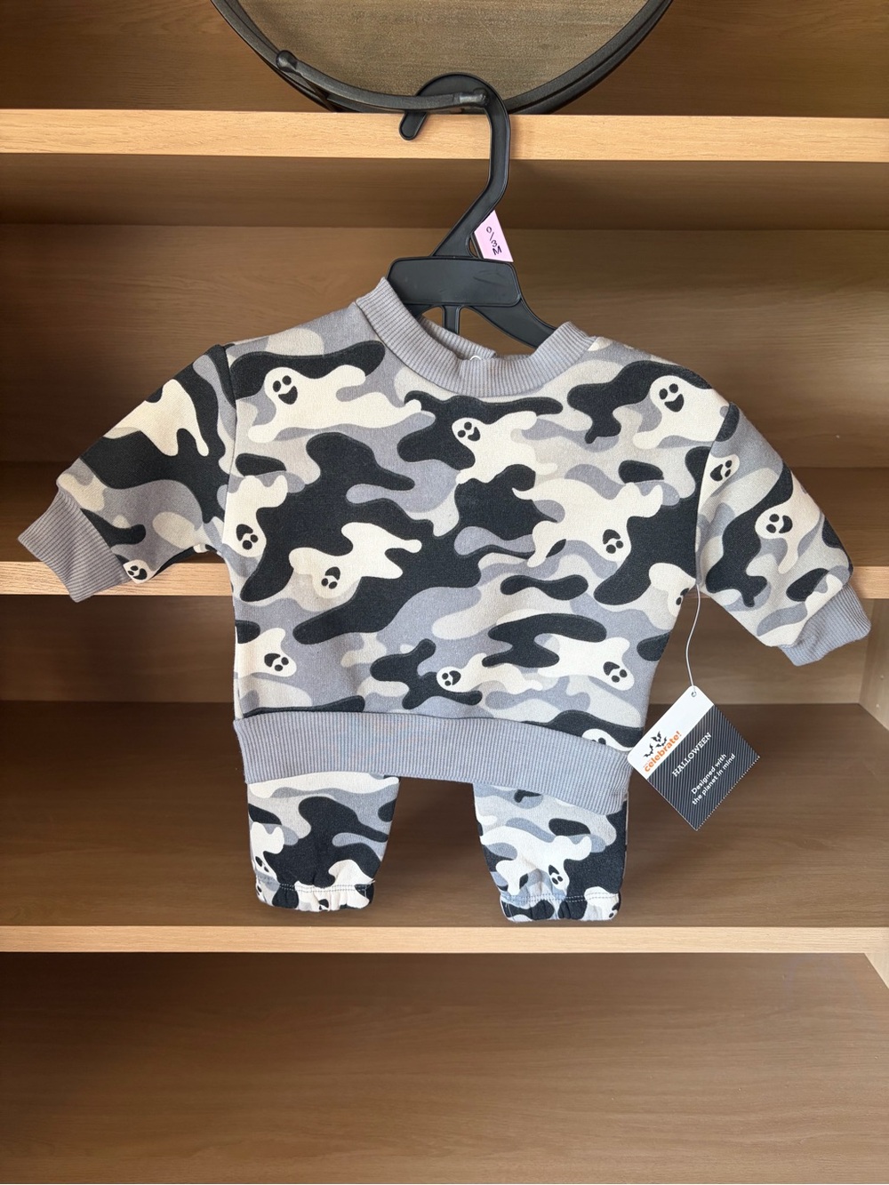 ✨$9✨NWT•Baby Halloween Ghost Sweatshirt & Jogger Set | 0-3m